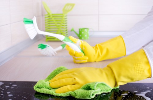 Carpet cleaning service restoring a living room floor